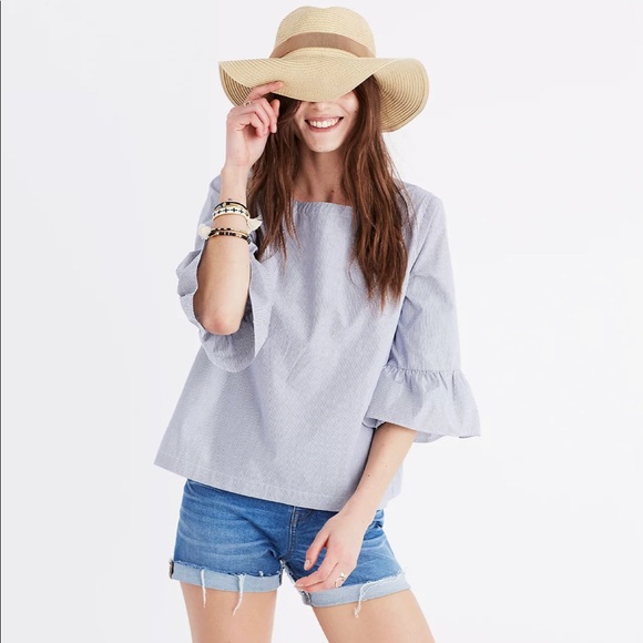 Madewell bell sleeved top - Picture 2 of 9